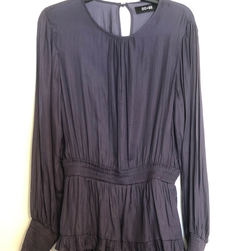 Do+Be dark purple boutique dress